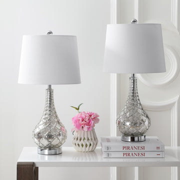 Darren 25.5" Glass LED Table Lamp - JONATHAN Y